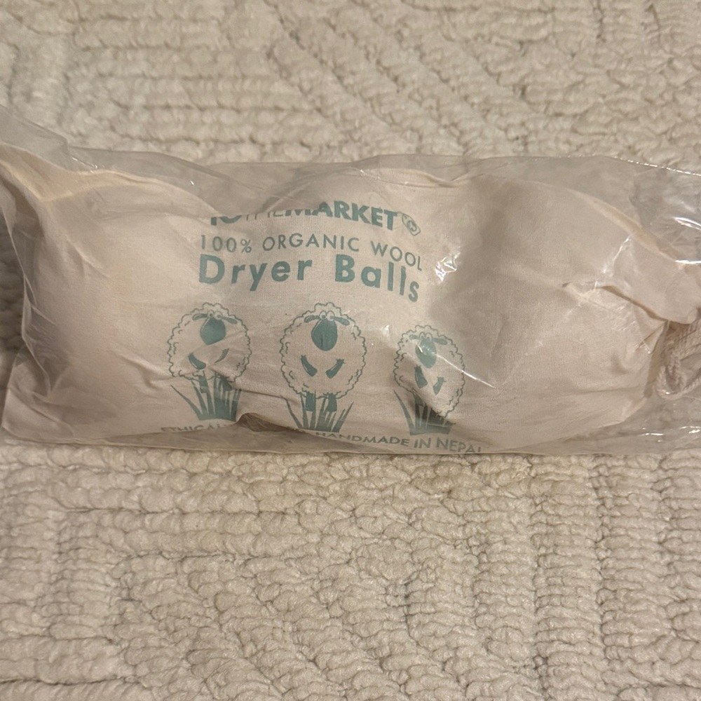 Natural Wool Dryer Balls - White - Unbranded